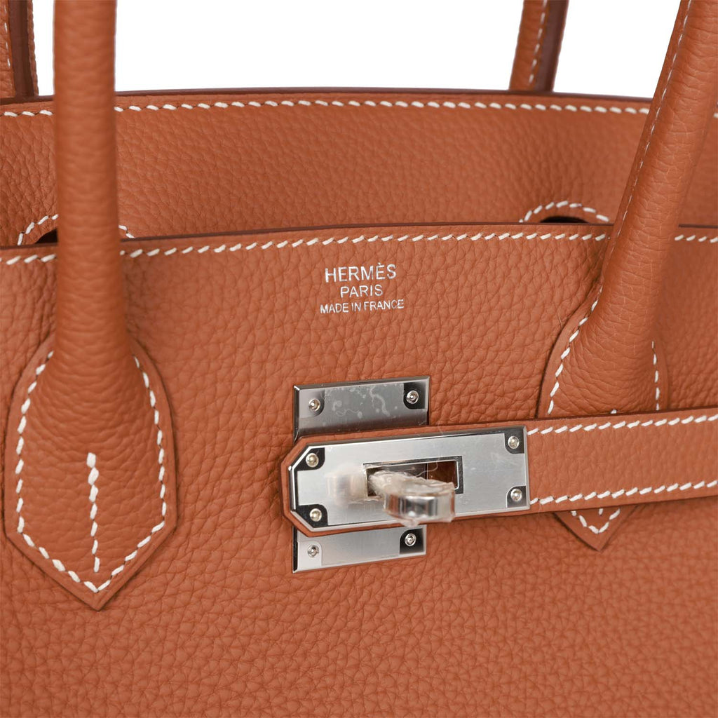 Gold Togo Palladium Hardware Handbag N7664