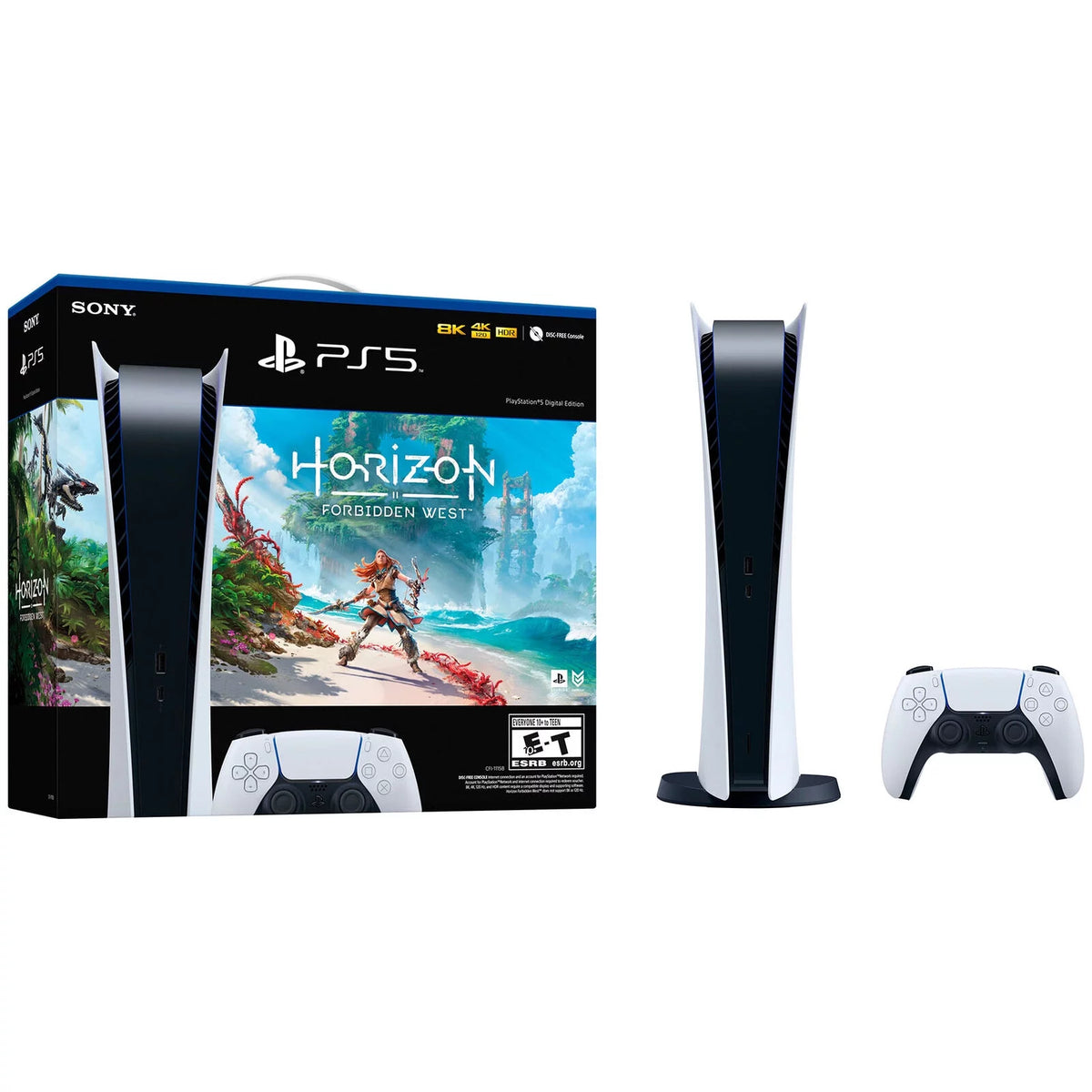 PS5 Video Game Console Digital Edition with Game Bundle I948