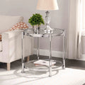 22" Round Acrylic Coffee Table with Metal Legs W382380