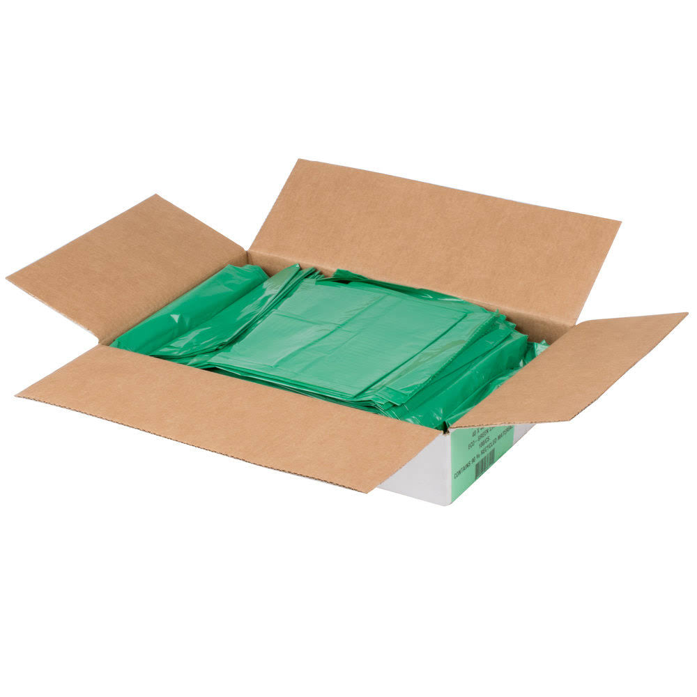 45 Gallon 1.25 Mil Low Density Trash Can Liner Garbage Bag 100/Case N1865