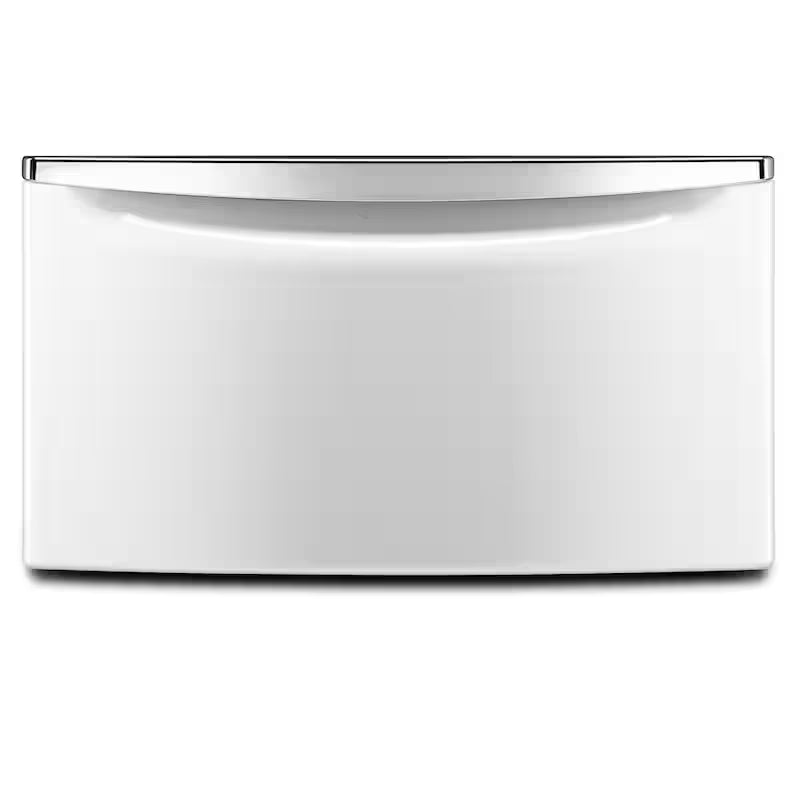 White Pedestal with Storage Q5642