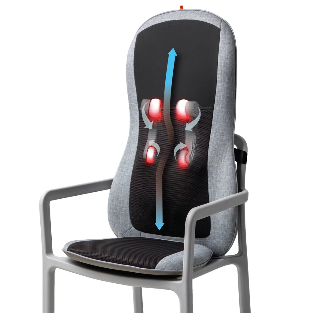 Shiatsu Chair Pad Seat Cushion Massager with 4 Gel Nodes V306247