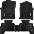 Black TPE All-Weather Floor Mats Full Set L8250