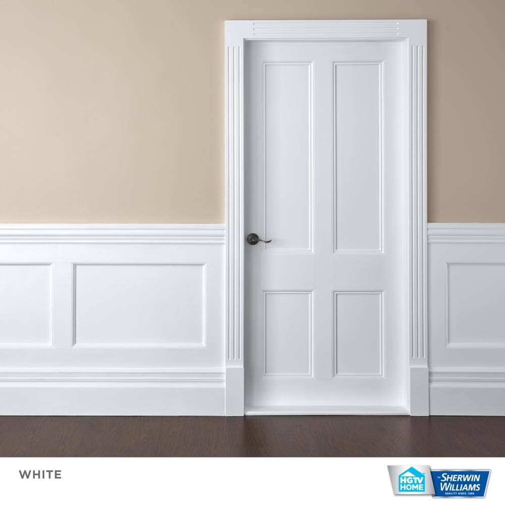 Extra White Water-Based Door and Trim Paint (5-Gallon) W720501