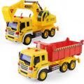 Set of 2 Excavator Dump Truck Toy R4682