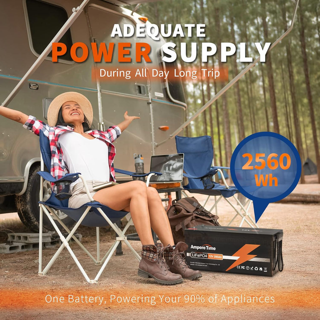 12V 200Ah LiFePO4 Battery with Built-in 100A BMS Q4872