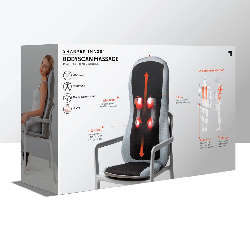 Shiatsu Chair Pad Seat Cushion Massager with 4 Gel Nodes V306247