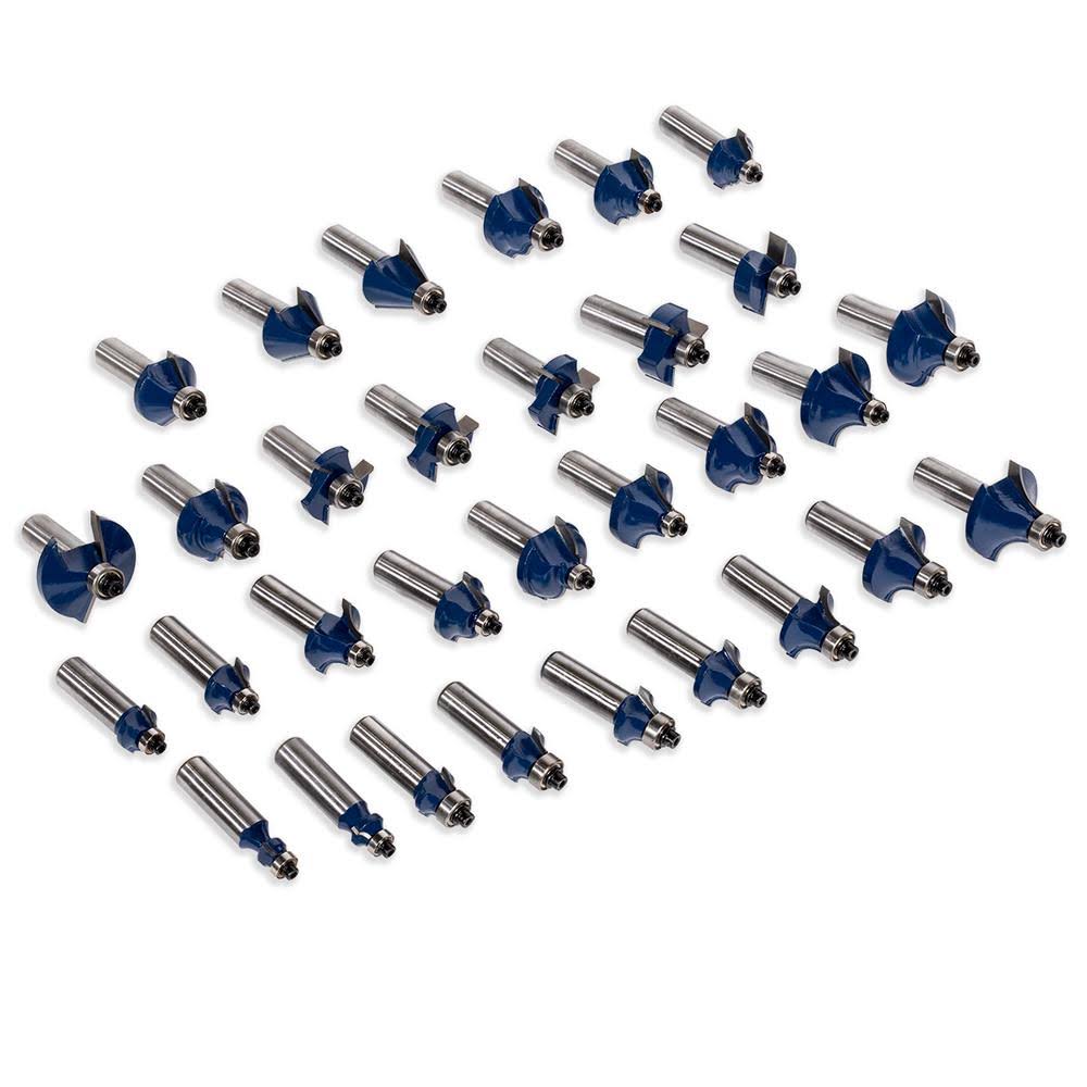 80-Piece Tungsten Carbide Router Bit Set N574