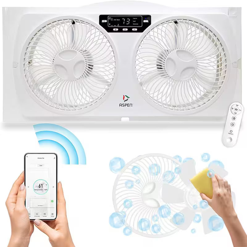 Wi-Fi Window Fan with Remote V285