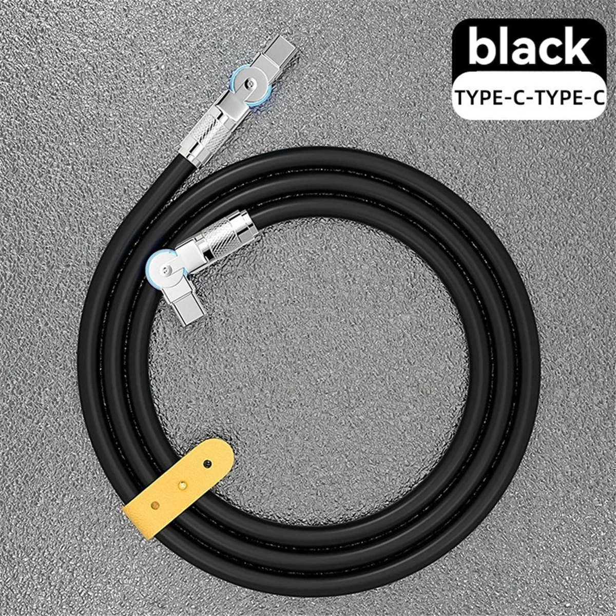 Type-C to Type-C 180° Swivel Double Elbow Data Cable 2m U412771