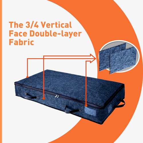 2PCS Grey Large Capacity Foldable Storage Bags L3518