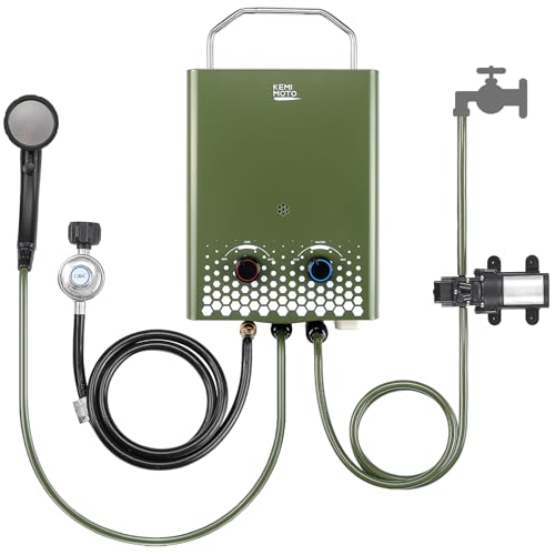 Propane Tankless Water Heater, 1.32 Gpm 34000 BTU Portable Y682