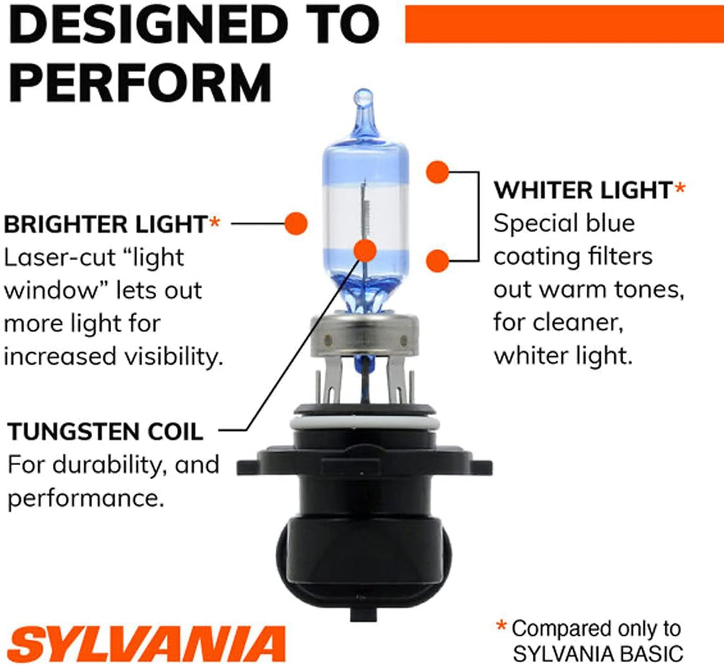 9005 Halogen Headlight Bulb High Beam Low Beam Fog Replacement Bulb Pack of 2 W528