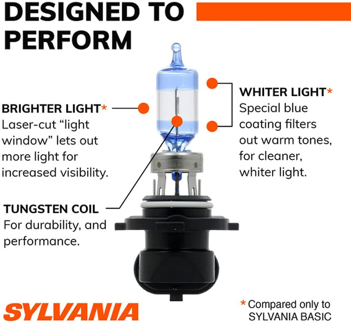 9005 Halogen Headlight Bulb High Beam Low Beam Fog Replacement Bulb Pack of 2 W528
