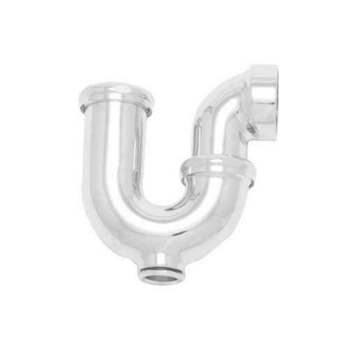 Cast Brass Sink Trap with Cleanout Chrome S70077