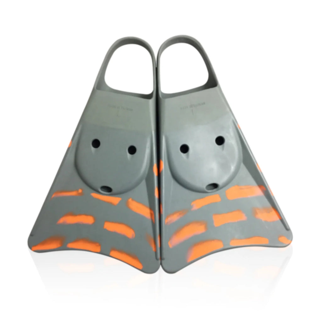 Swimfins Grey/Orange stripes XS K471