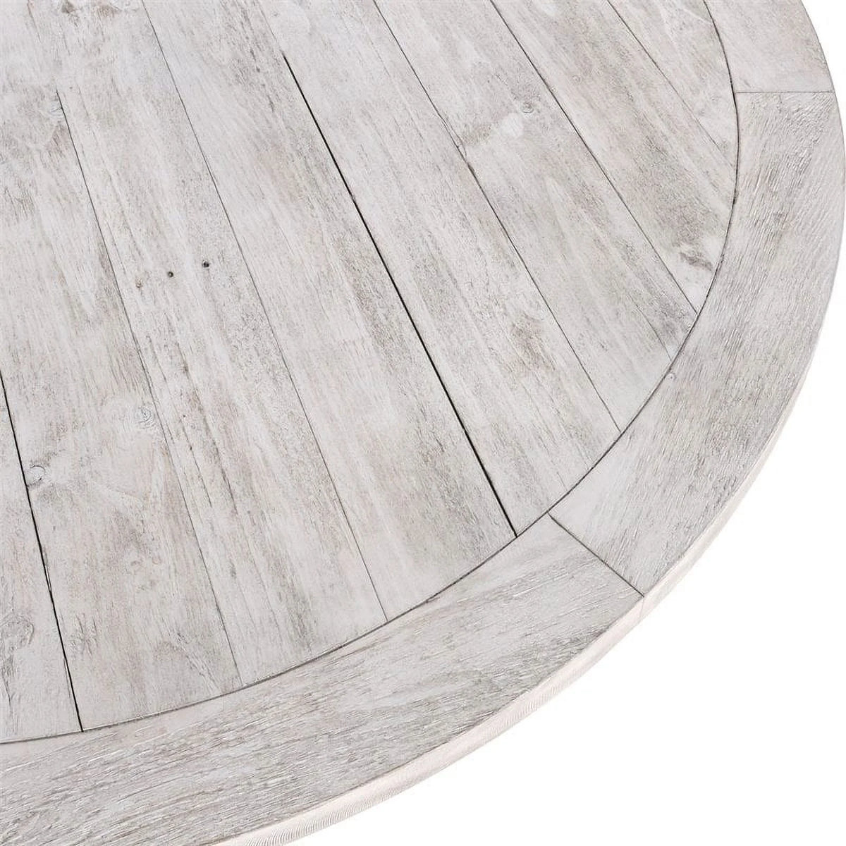 55" Round Solid Pine Wood Dining Table F481765