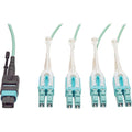 Aqua OM3 Fiber Optic Patch Cable 6 ft X952