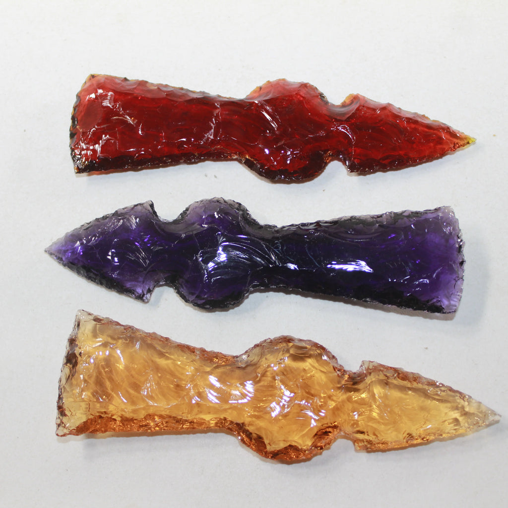 Glass Ornamental Tomahawk Heads Z266
