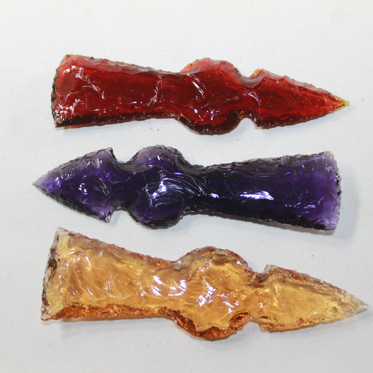 Glass Ornamental Tomahawk Heads Z266