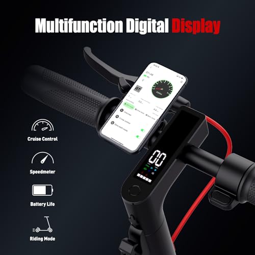 Electric Scooter with Seat and 3L Bag, 20 Miles Range, 450W Motor, 8.5" Pneumatic Tire Q50869