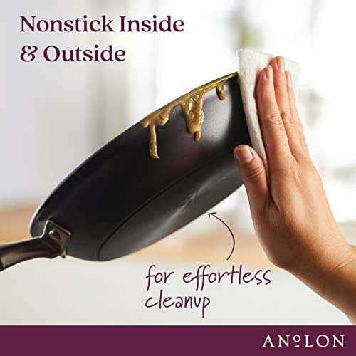 Hard-Anodized Nonstick Skillets 2 Piece Set 10.25-Inch & 12.75-Inch Moonstone Sauce Pan F613289
