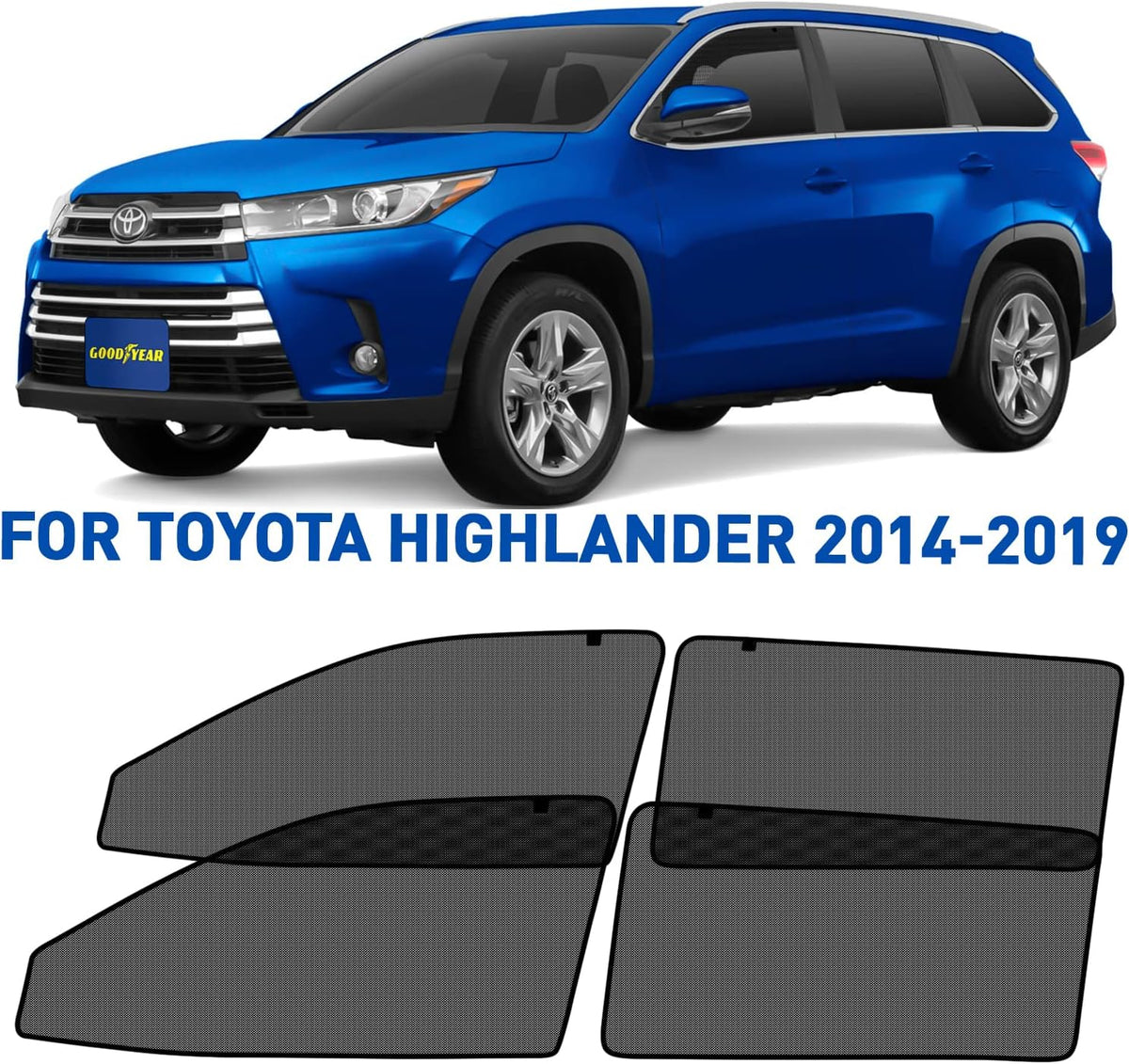 Magnetic Car Window Sunshade 4pcs F18428