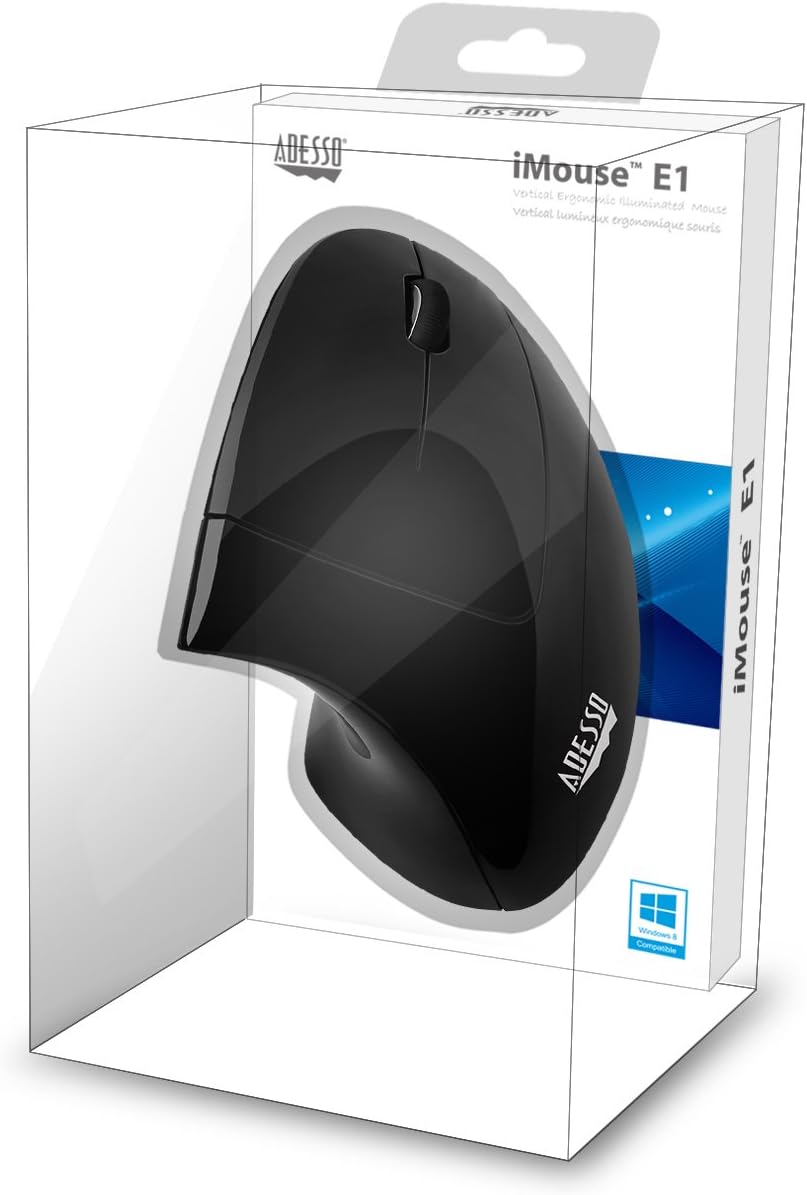 Glossy Black USB Optical Mouse with Scroll Wheel L134