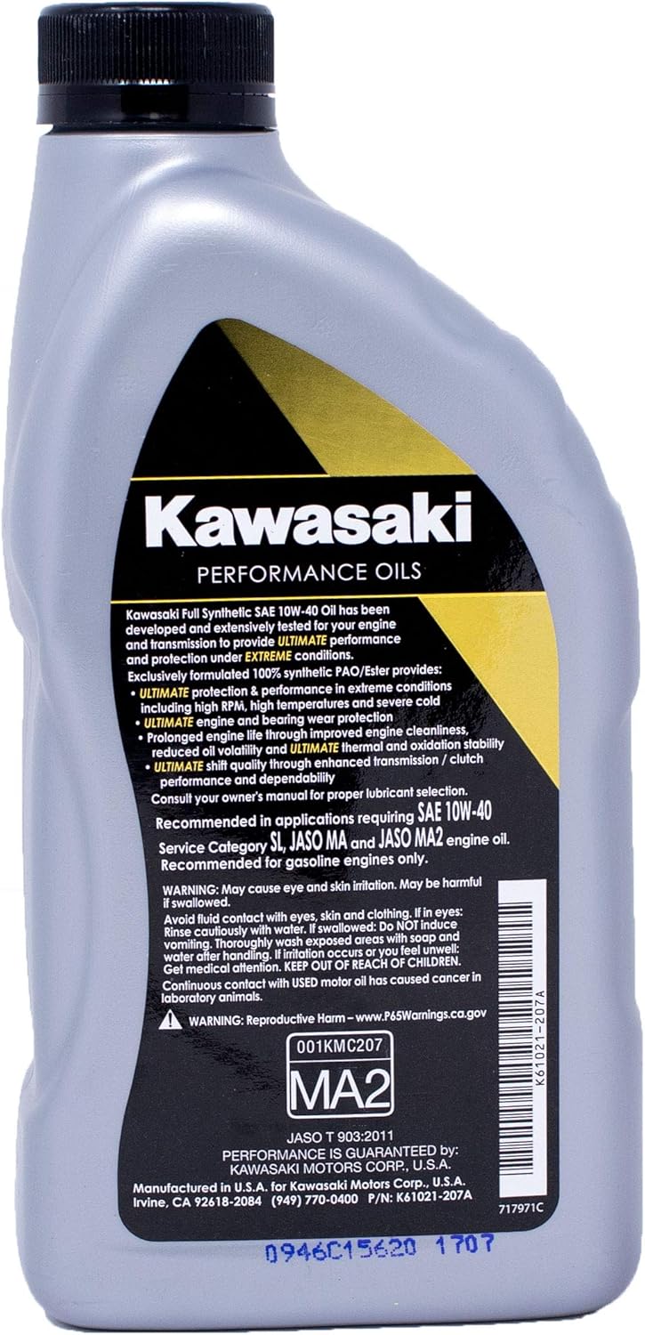 Oil Change Kit for Kawasaki Brute Force 750 ATV, Full Synthetic, Pack of 2 X201221