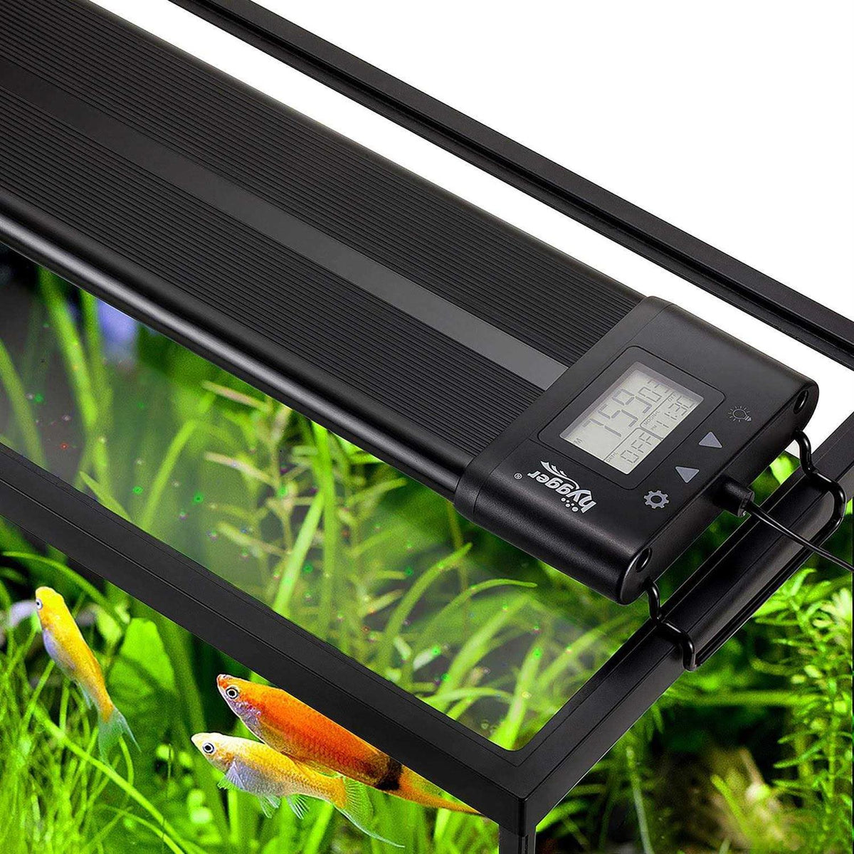 Hygger Auto On Off LED Aquarium Light Extendable 7 Colors Full Spectrum Light Fixture for Freshwater Planted Tank Build Y202165