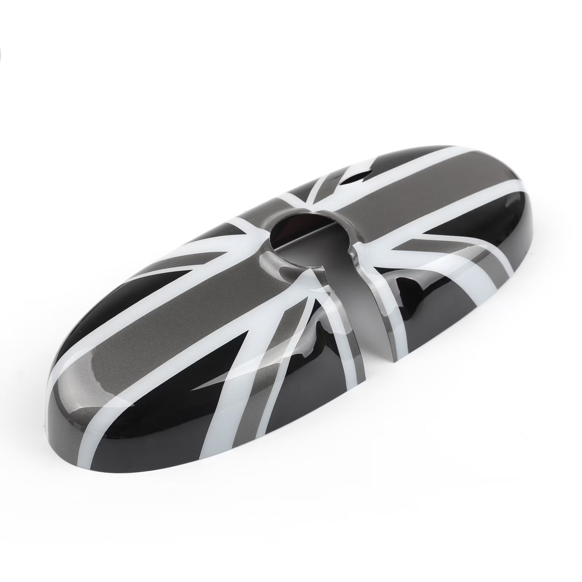 Black Union Jack Rear View Mirror Cover R302