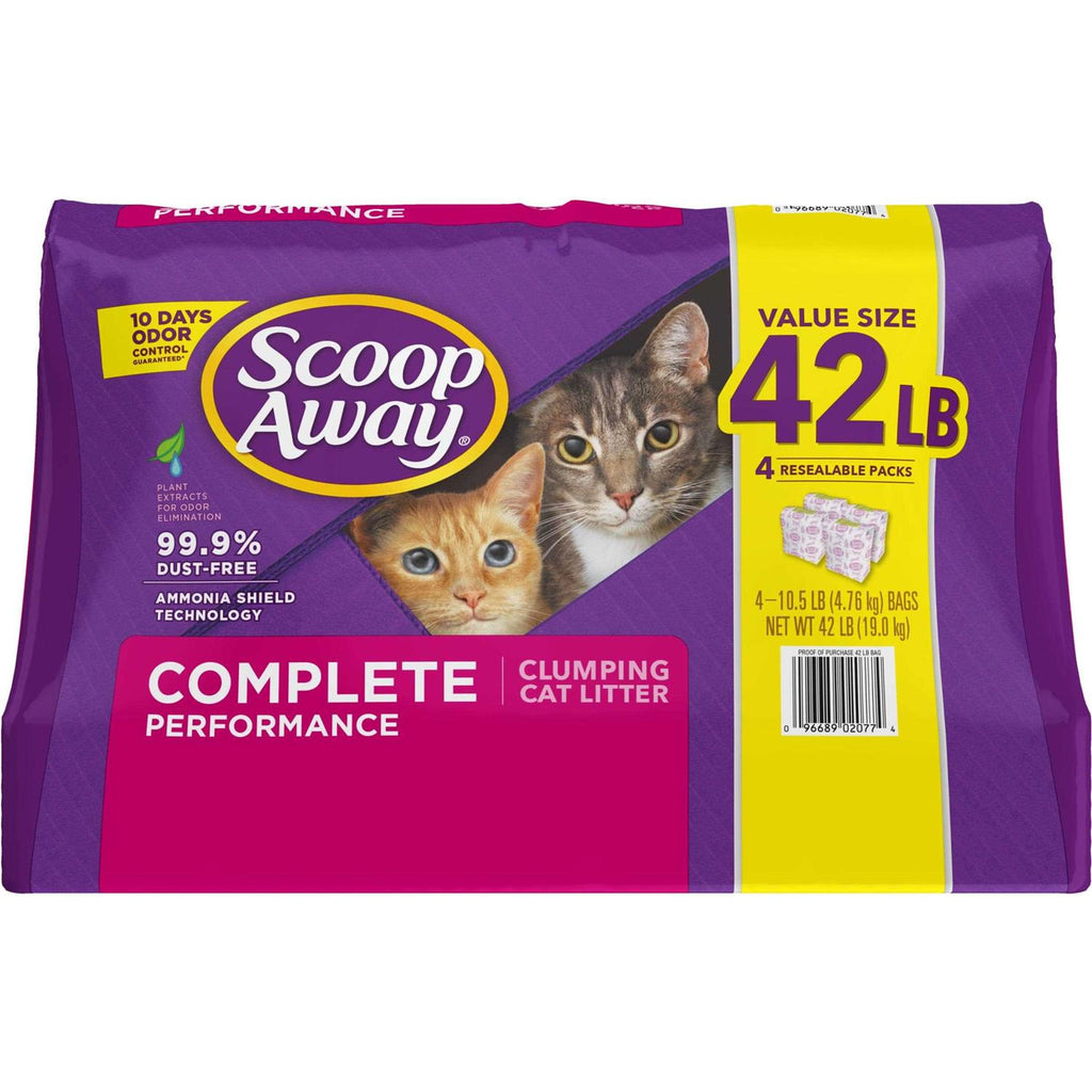10.5-lb bag pack of 4 Fresh Scented Clumping Clay Cat Litter R196
