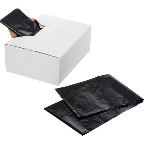 Black 45-55 Gal 2.5 Mil Trash Bags U682888