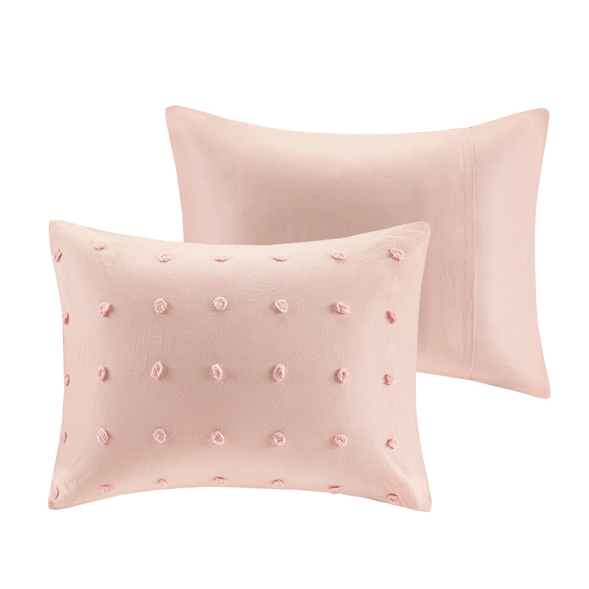 Cotton Jacquard Pink 5-Piece Comforter Set B3626