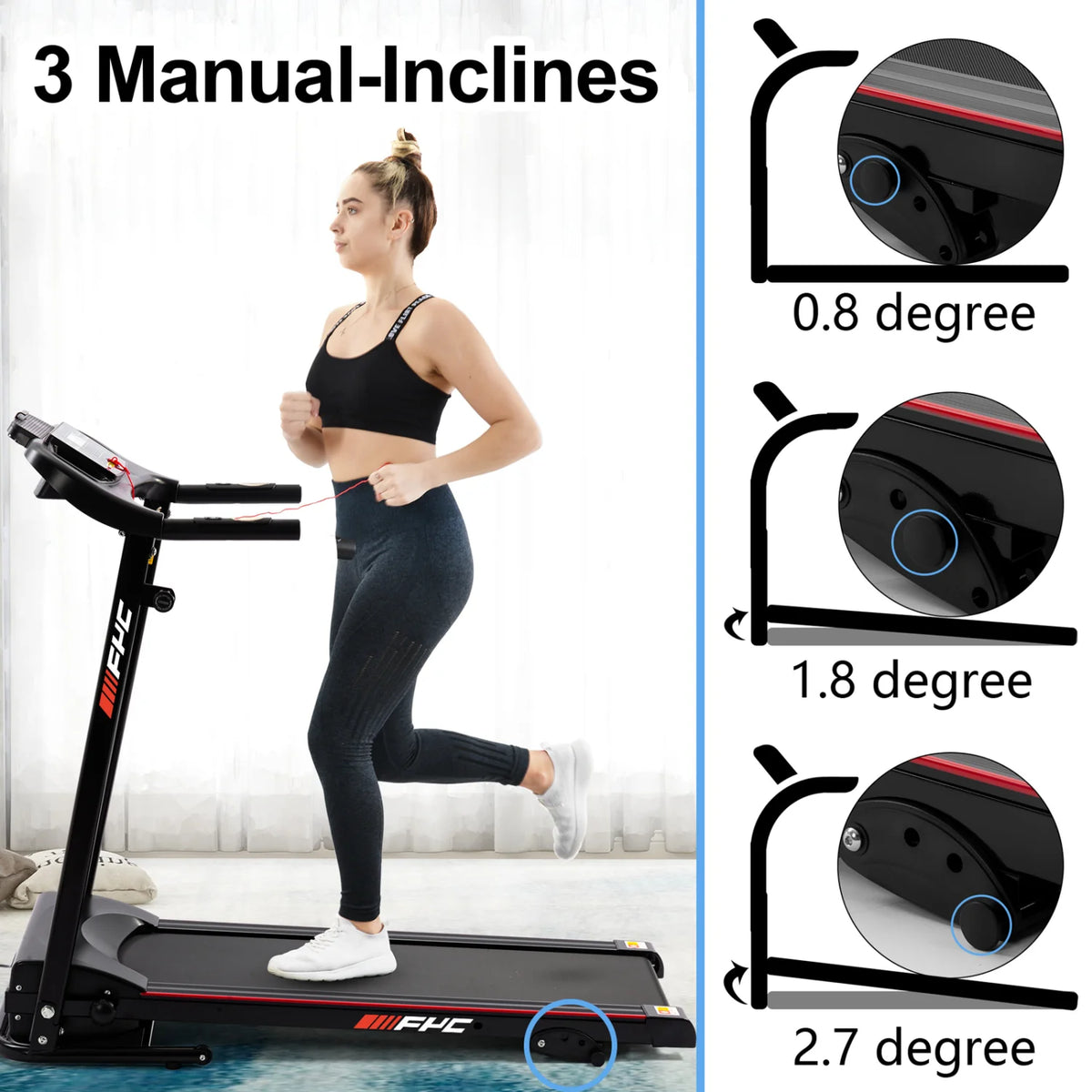2.5HP Incline Folding Treadmill G853