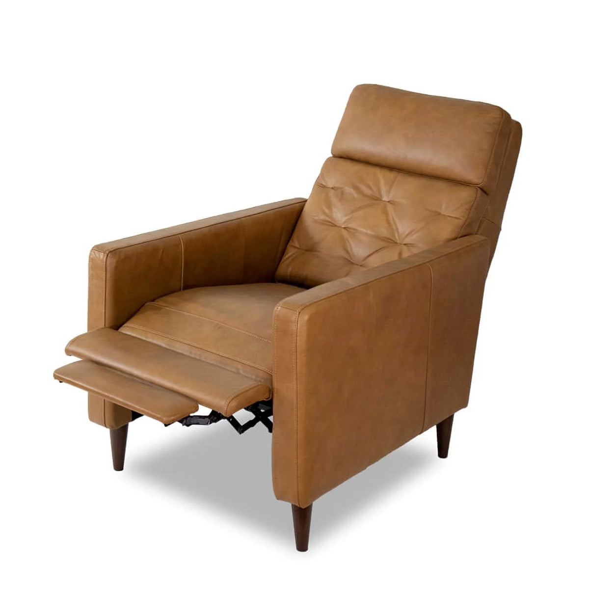 Cognac Brown Leather Recliner Set A737