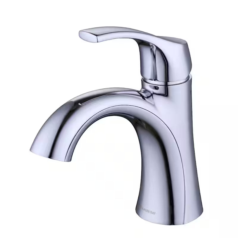 Single Handle Single Hole Bathroom Faucet in Chrome B90508