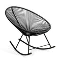 Black Vinyl Indoor/Outdoor Rocking Chair M962