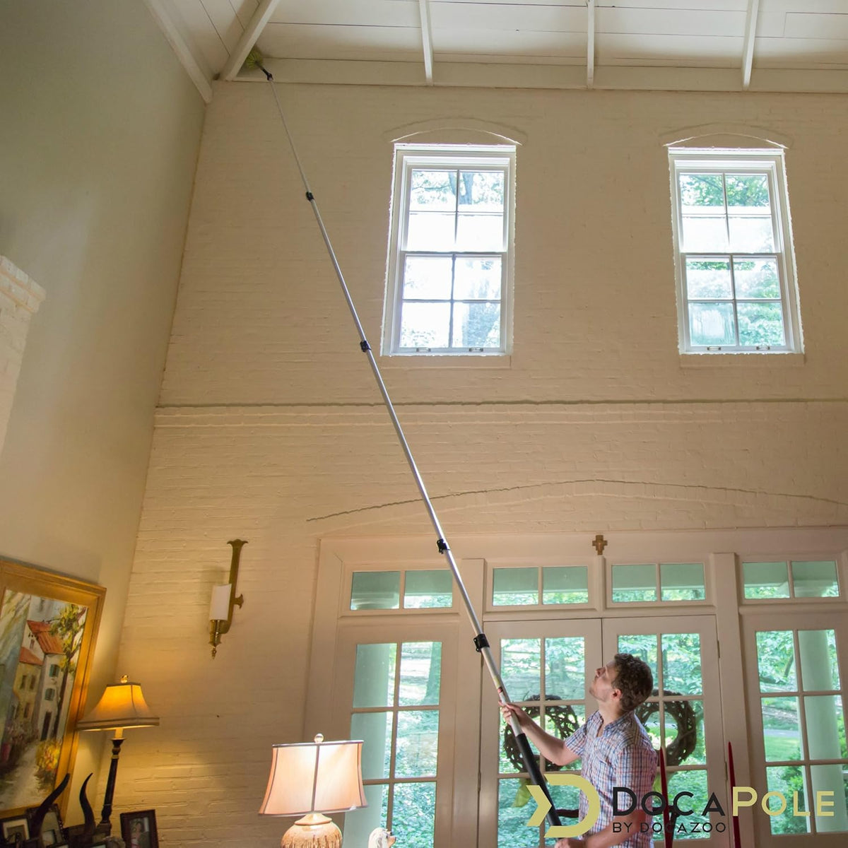 7-30 Foot Telescoping Extension Pole with Cobweb Duster U4378