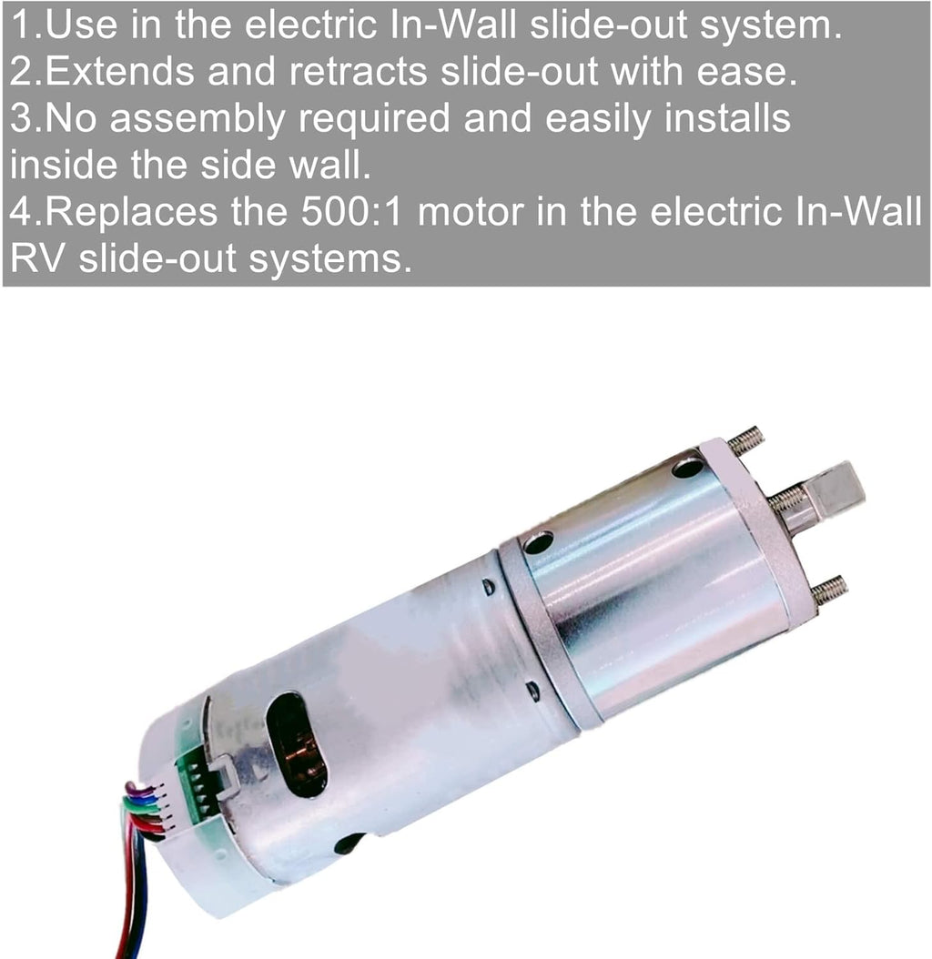 12V DC 500:1 High Torque Gear Ratio Electric Motor E50813