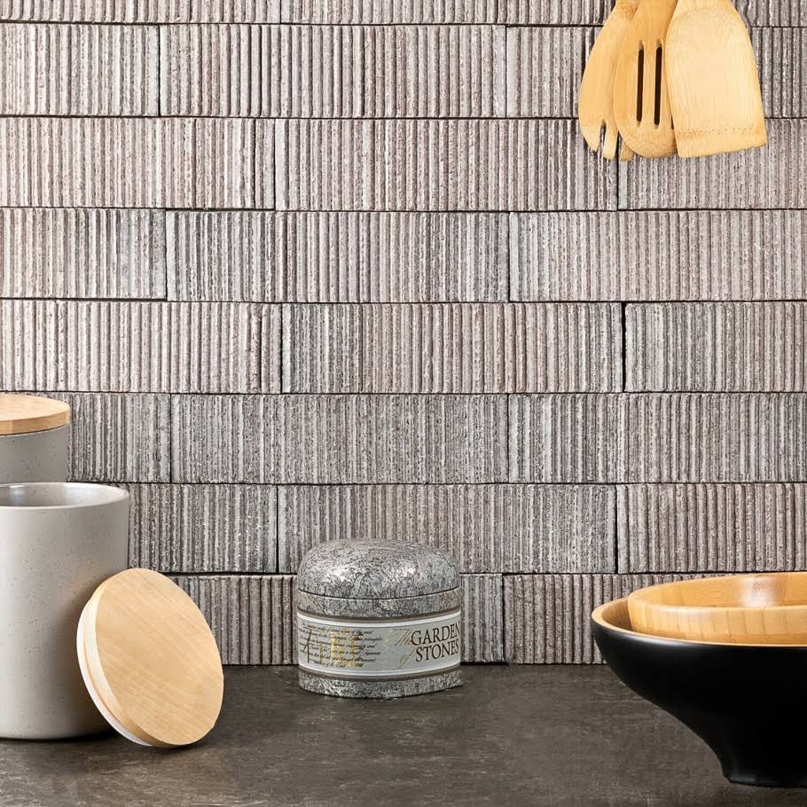 Light Gray Glazed Clay Subway Wall Tile, 30 Pieces 4.30 Square Feet/Case M983