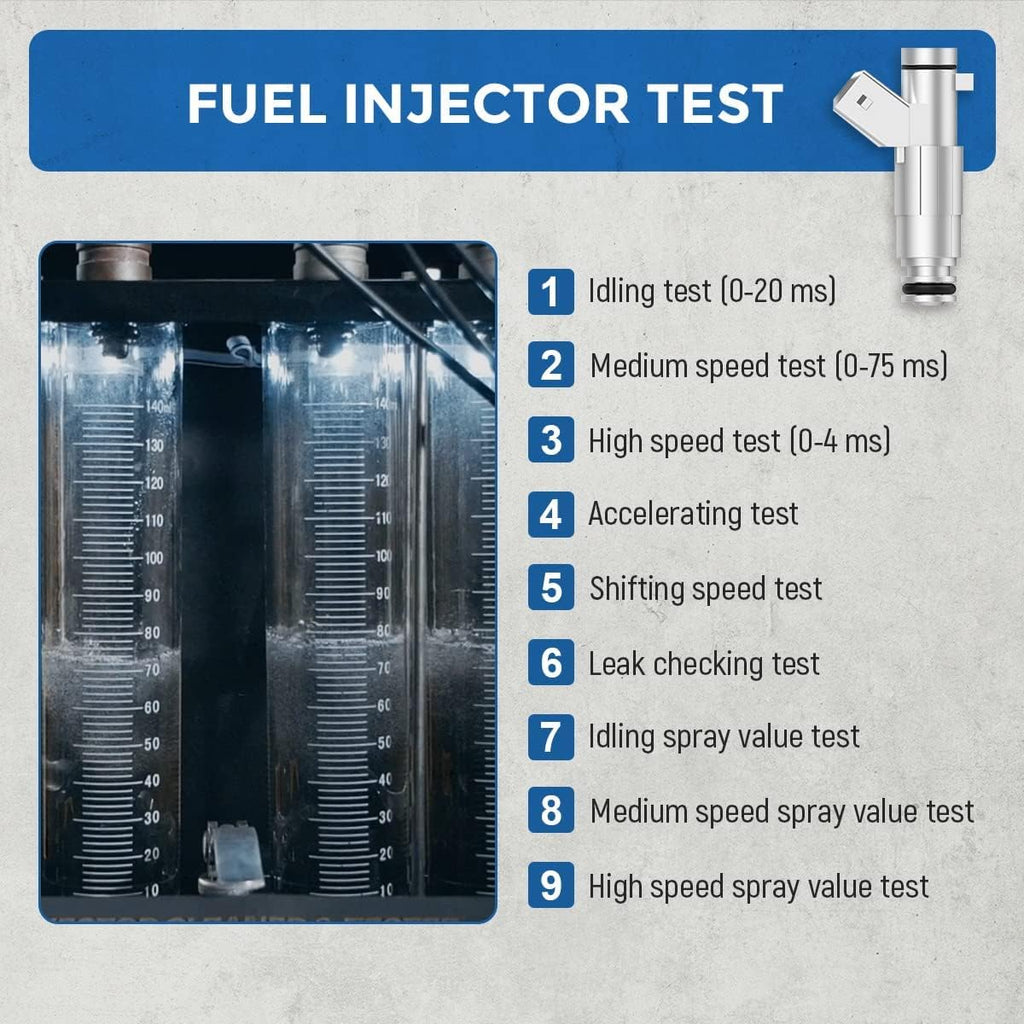 Ultrasonic Fuel Injector Cleaner for 4-Cylinder Vehicles T508