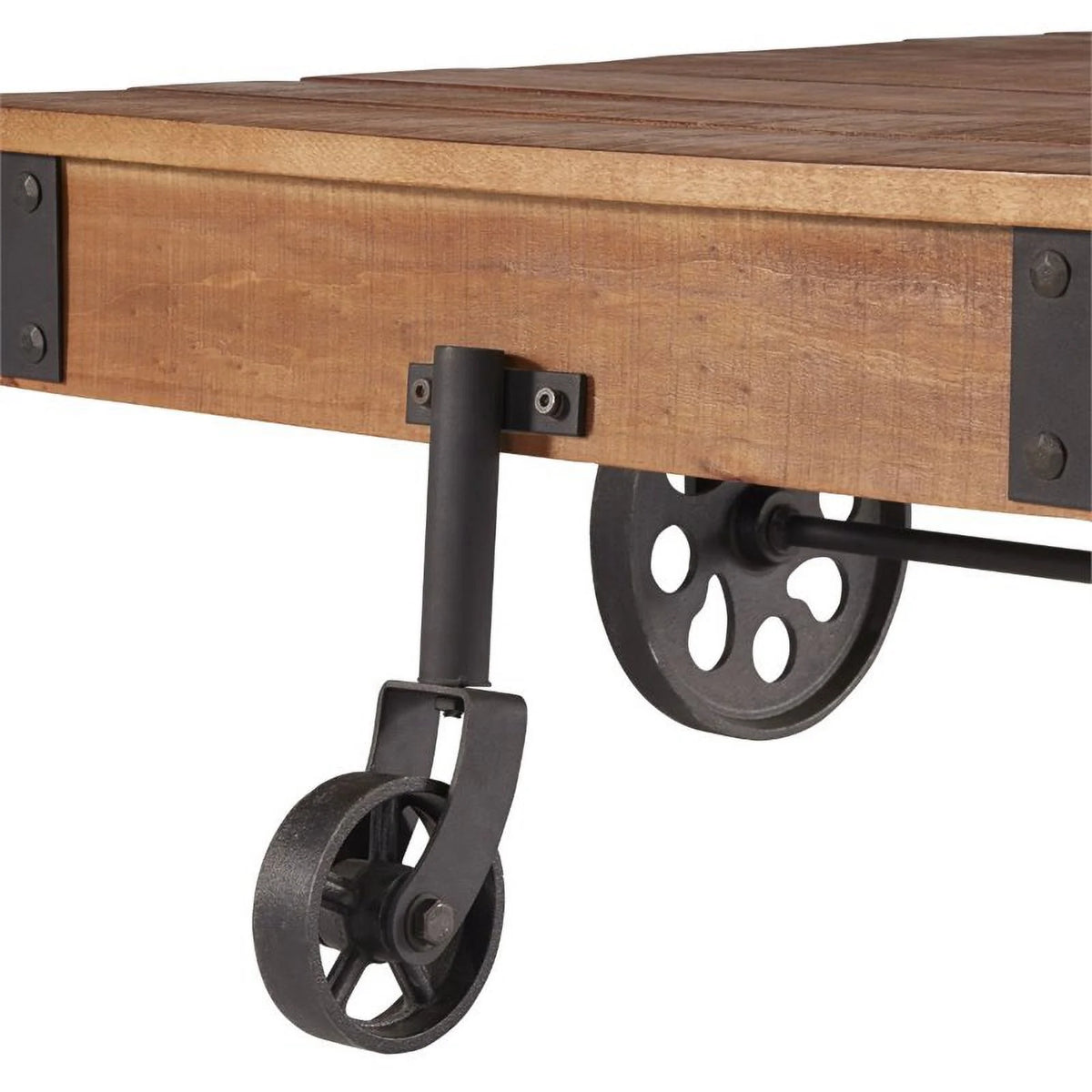 Wood End Table in Dark Brown H653926