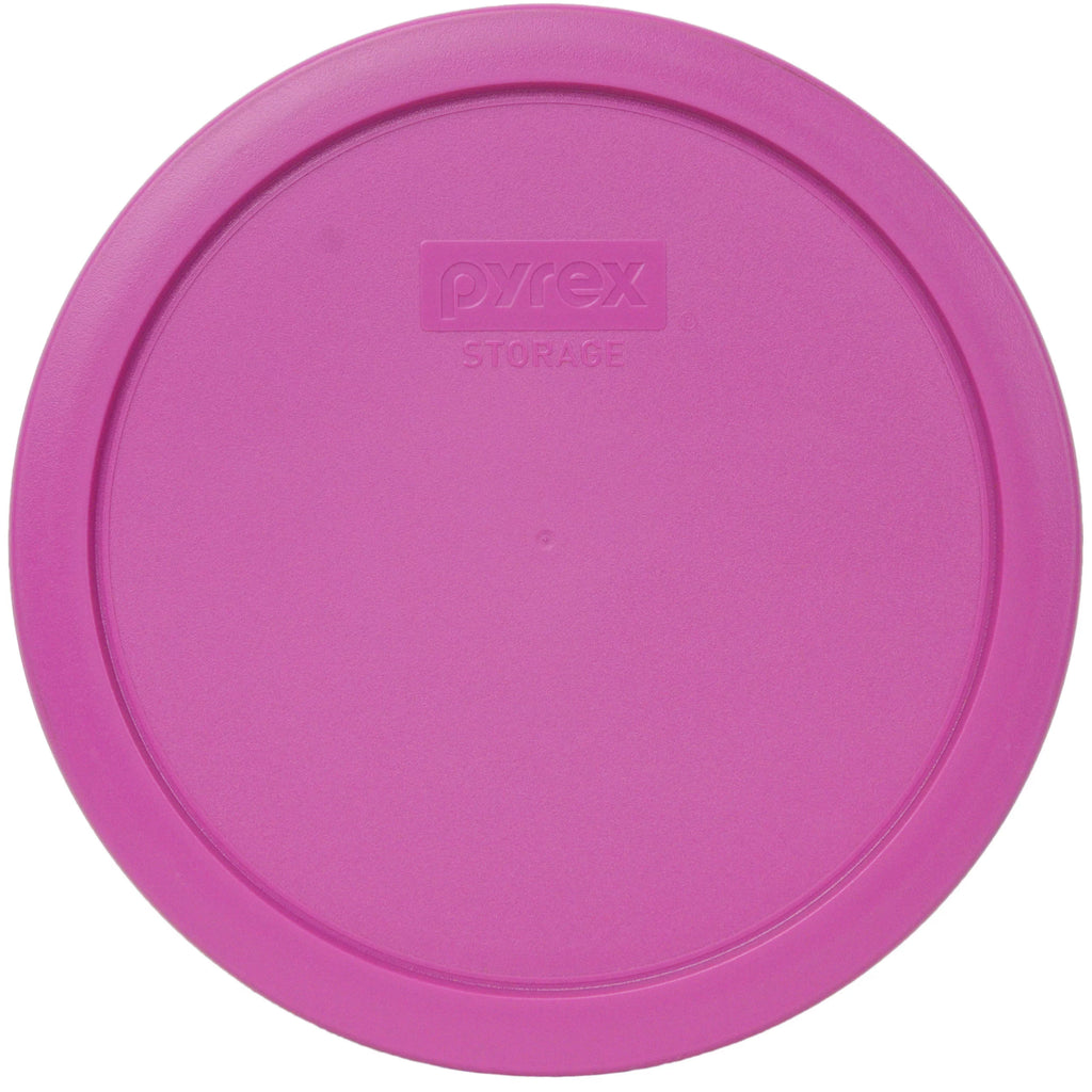 7-Cup Round Glass Food Storage Bowl with Pink Lid, 2-Pack T68830