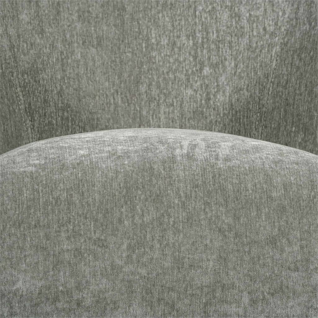 Smoke Gray Crushed Velvet Wingback Chair E6781