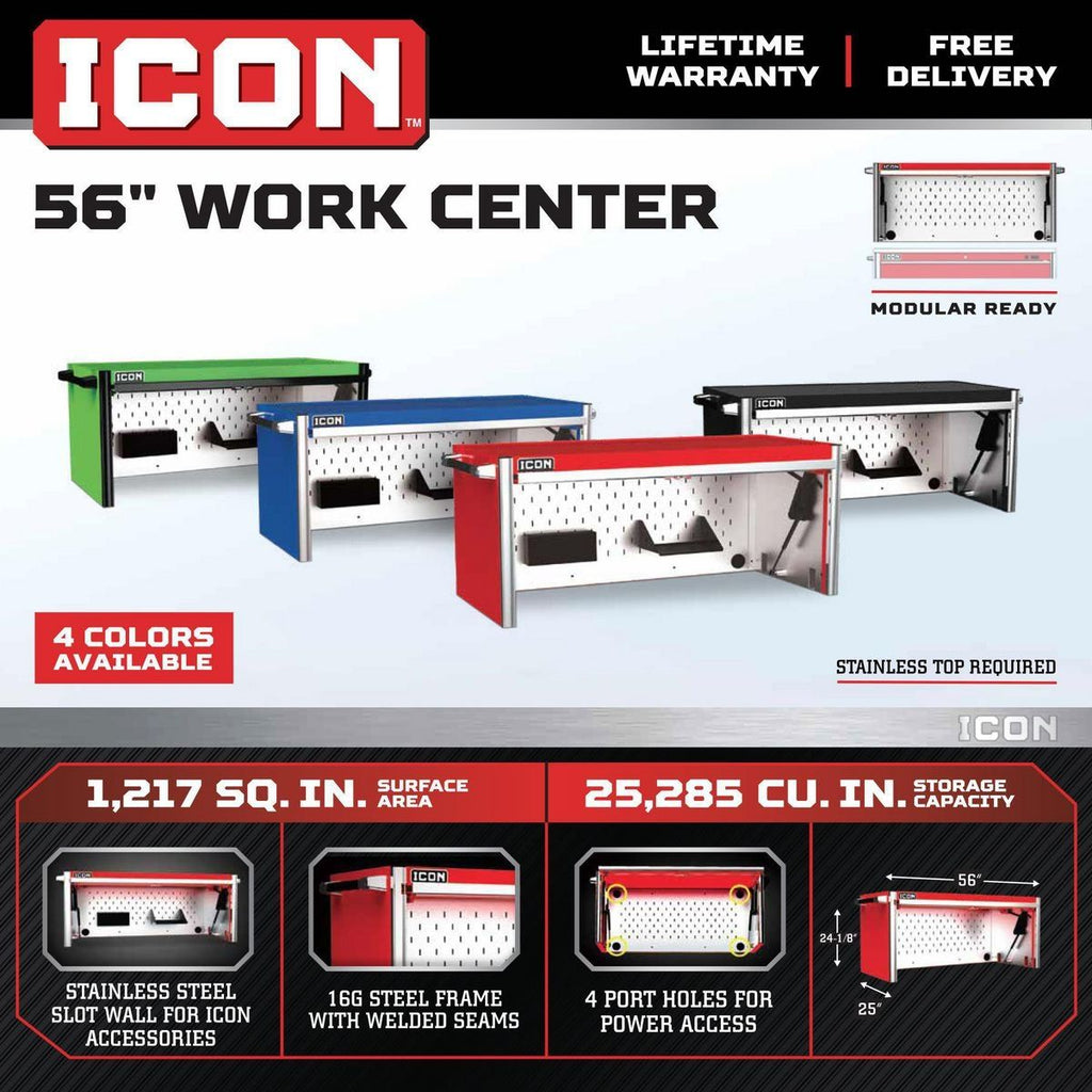 56 in. Work Center Hutch J208676