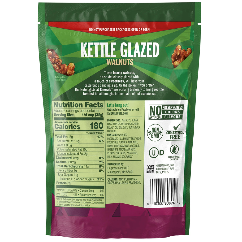 Glazed Walnuts 6.5 Oz Pack of 3 O402