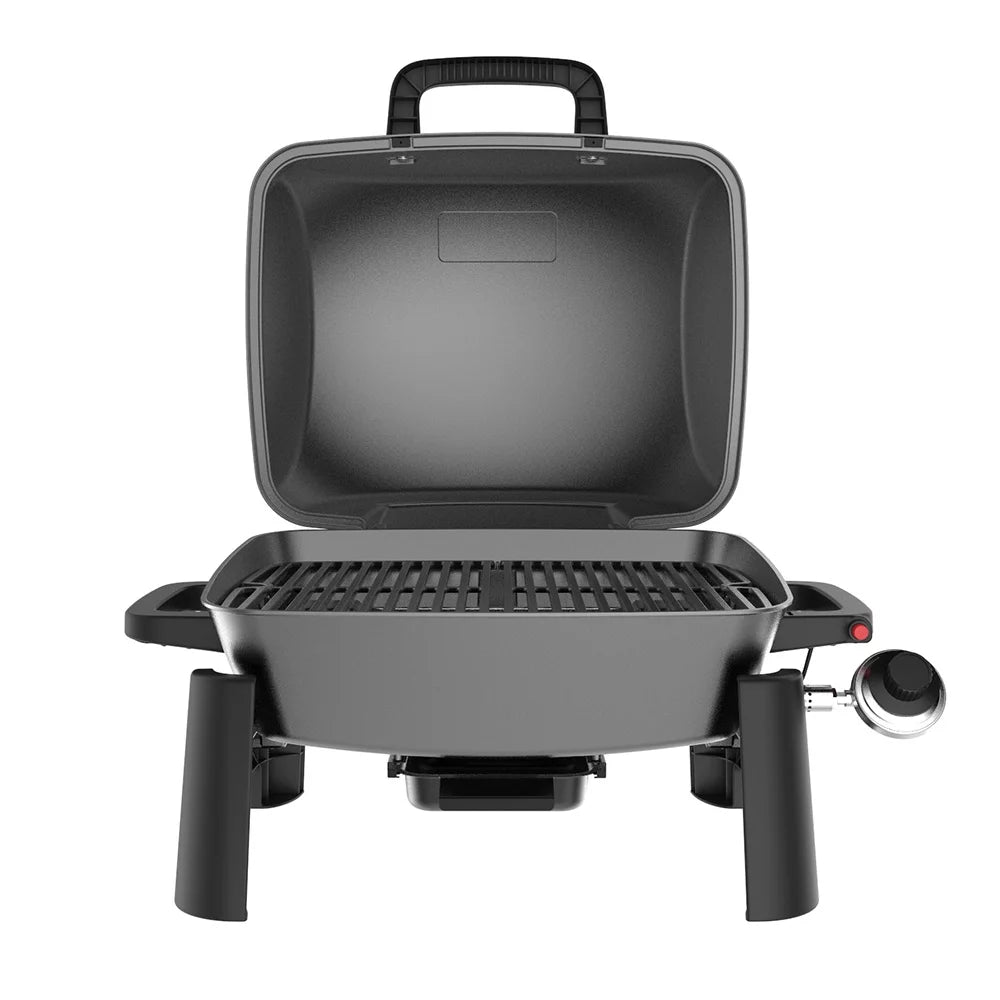 1 Burner Cast Aluminum Tabletop Propane Gas Grill Black G73656