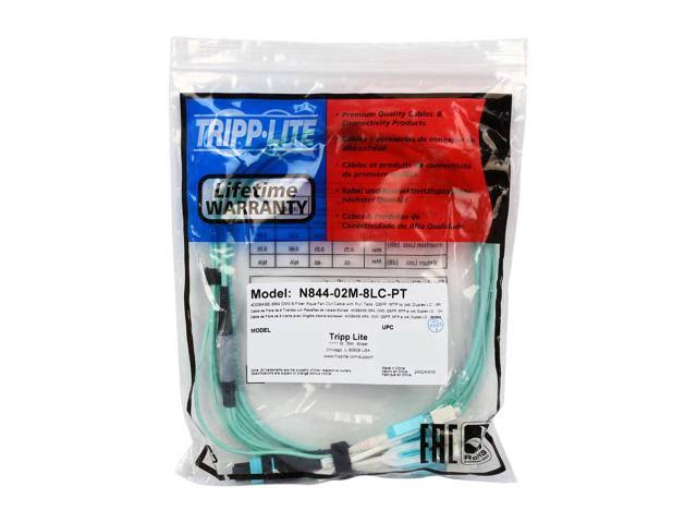 Aqua OM3 Fiber Optic Patch Cable 6 ft X952