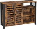 Rustic Brown Storage Cabinet with Adjustable Shelves T15135